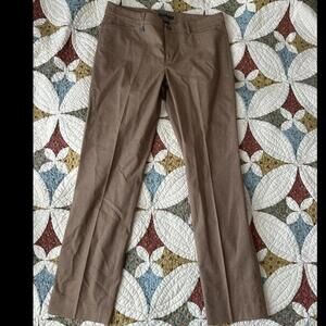 Ralph Lauren Women's Brown and Tan Tailored-trouser